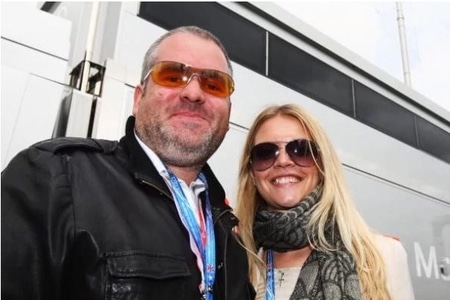 Chris Moyles and Sophie Waite during their dating years